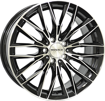 MONACO Grand Prix 2 Black Polished 8,00x18 5x112,00 ET35,00