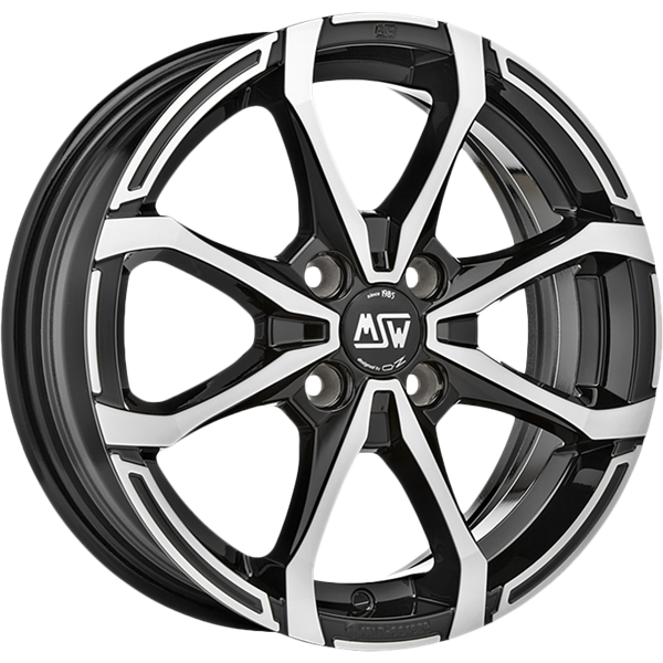 MSW X4 Black Polished 6,00x16 4x100,00 ET40,00